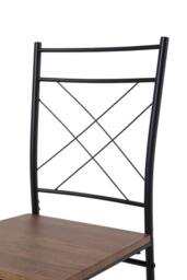 Living and Home Dining Table and Chair Set in Brown - thumbnail 9