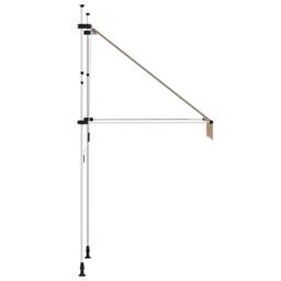 Berkfield Home Manual Retractable Awning 100 cm Orange & White Stripes - thumbnail 4