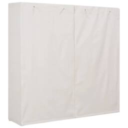 Berkfield Home Wardrobe White 173x40x170 cm Fabric - Size: 173 x 40 x 170 cm - thumbnail 1