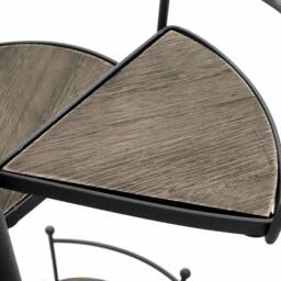 Kelvenix 8 Tiers Spiral Staircase Plant Stand Metal Flower Pot in Black - Size: 0.6m2 - thumbnail 3