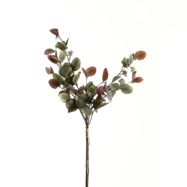 Wyld Haus Set of 3 Variegated Eucalyptus Artificial Bouquets Burgundy - image 1