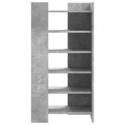 Berkfield Home Shoe Cabinet Concrete Grey 52x37.5x100 cm Engineered Wood - thumbnail 4