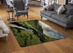 Benjamin Tate Design Spring In Scotland Valley Designer Rug in Natural - Size: Large - thumbnail 2