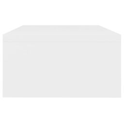 Berkfield Home Monitor Stand White 42x24x13 cm Engineered Wood - Size: 42 x 24 x 13 cm - thumbnail 5