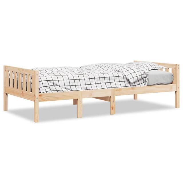 Berkfield Home Children's Bed without Mattress 90x190 cm Solid Wood Pine in Natural - image 1