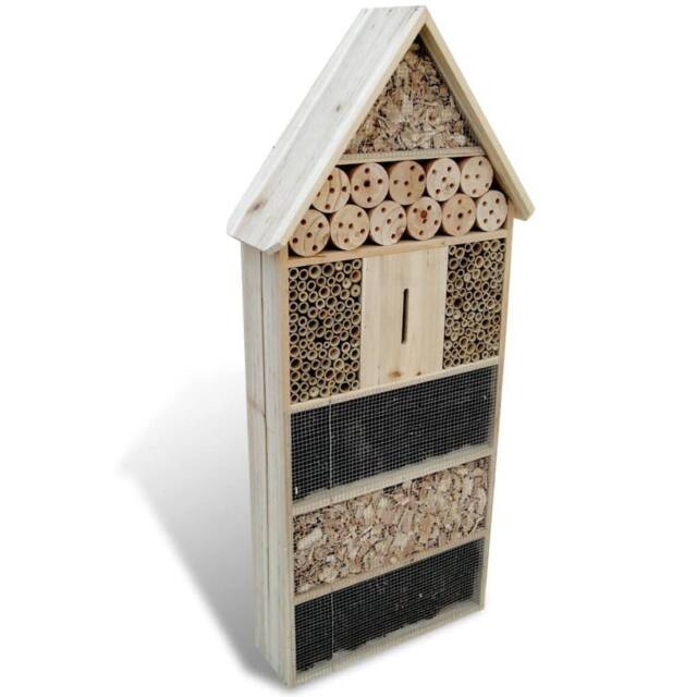 Berkfield Home Insect Hotel XXL 45.5 x 15 x 99 cm in Brown - image 1