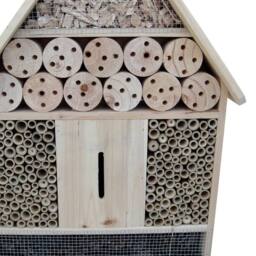 Berkfield Home Insect Hotel XXL 45.5 x 15 x 99 cm in Brown - thumbnail 6