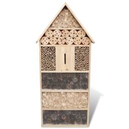 Berkfield Home Insect Hotel XXL 45.5 x 15 x 99 cm in Brown - thumbnail 2