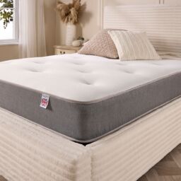 Aspire Hybrid Tufted Bonnell Mattress in White - Size: Single - thumbnail 3