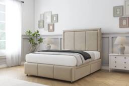"Sloomy Lancaster Coniston Divan Set 4 Drawers-54"" Headboard-Footboard in Cream - Size: Small Double" - thumbnail 3
