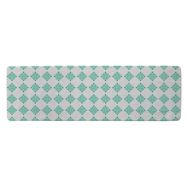 Benjamin Tate Design Green Uncommon Boho Chic Summer Design Runner Rug in Natural - Size: 67 cm x 230 cm - image 1
