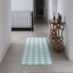 Benjamin Tate Design Green Uncommon Boho Chic Summer Design Runner Rug in Natural - Size: 67 cm x 230 cm - thumbnail 3