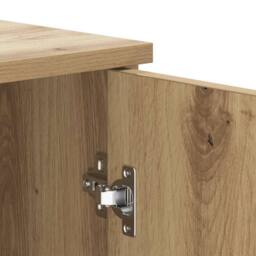 Berkfield Home Sideboard Artisan Oak 80x36x75 cm Engineered Wood in Brown - Size: 80 x 36 x 75 cm - thumbnail 9