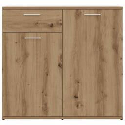 Berkfield Home Sideboard Artisan Oak 80x36x75 cm Engineered Wood in Brown - Size: 80 x 36 x 75 cm - thumbnail 5