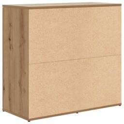 Berkfield Home Sideboard Artisan Oak 80x36x75 cm Engineered Wood in Brown - Size: 80 x 36 x 75 cm - thumbnail 7