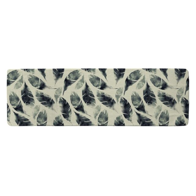 Benjamin Tate Design Feathers Fantastic Birds Seamless Pattern Runner Rug in Natural - Size: 67 cm x 230 cm - image 1