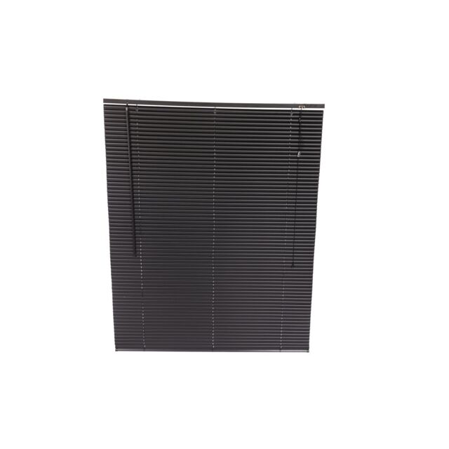 Oypla PVC Black Venetian Window Blinds with Fixings - Size: 120 cm - image 1