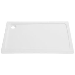 Clifton 1100mm x 900mm RECTANGULAR Shower Tray - STONE RESIN in White