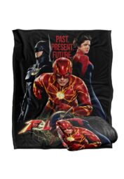 Warner Brothers The Flash (2023) Officially Licensed Silky Touch Super Soft Throw Blanket 152 x 127 cm in White - thumbnail 2