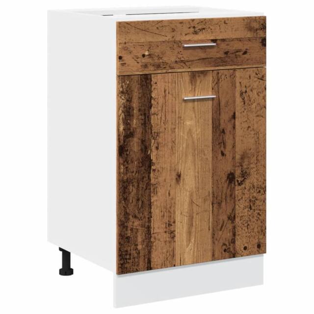 Berkfield Home Drawer Bottom Cabinet Lyon Old Wood 50x46x81.5 cm Engineered Wood in Brown - image 1