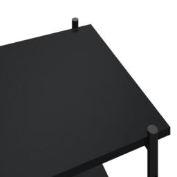 Berkfield Home 4-Tier Shelving Unit Black 80x40x130 cm - Size: 80 x 40 x 130 cm - thumbnail 6