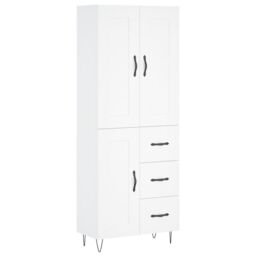 Berkfield Home Highboard White 69.5x34x180 cm Engineered Wood - thumbnail 2