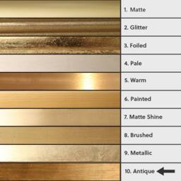 Melody Maison Antique Gold Ornate Arch Overmantle Mirror 88cm X 100cm in Metallic Gold - Size: 88 cm X 100 cm - thumbnail 6