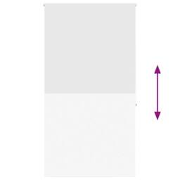 Berkfield Home Shower Roller Blind 120x240 cm Fabric Width 116 cm in White - thumbnail 5