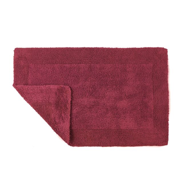 Allure Bath Fashions Elegance Reversible Heavyweight Bath Mat in Maroon - image 1