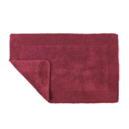Allure Bath Fashions Elegance Reversible Heavyweight Bath Mat in Maroon