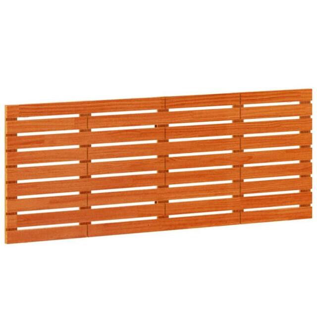 Berkfield Home Wall Headboard 166x3x63 cm Solid Wood Pine in Tan - Size: 166 x 3 x 63 cm - image 1