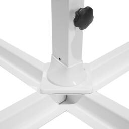 Wyld and Coco Cantilever Parasol 240 cm Dark Grey Canopy White Steel Pole - thumbnail 8