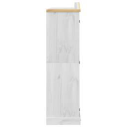 Berkfield Home Wardrobe Corona White 194x52x186 cm Solid Wood Pine - Size: 194 x 52 x 186 cm - thumbnail 5