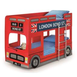 Cheshire Ruby Bus Bunk Bed - Single (90cm) in Red - thumbnail 1