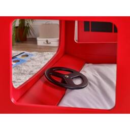 Cheshire Ruby Bus Bunk Bed - Single (90cm) in Red - thumbnail 3
