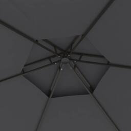 Berkfield Home Gazebo with Sidewalls 3.1x2.7 m Anthracite in Black - thumbnail 5