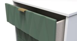 Ready Assembled 2 U Dallas 3 Drawer Chest (Ready Assembled) in Green - thumbnail 5