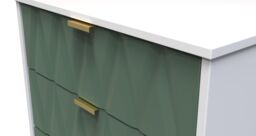 Ready Assembled 2 U Dallas 3 Drawer Chest (Ready Assembled) in Green - thumbnail 4