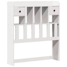 Berkfield Home Bookcase Bed without Mattress White 75x190cm Solid Wood Pine - Size: 75x190 cm - thumbnail 7