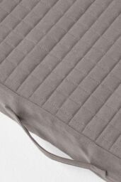 Homescapes Cotton Orthopaedic Foam 2 Seater Booster Cushion in Charcoal - thumbnail 4