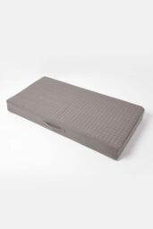 Homescapes Cotton Orthopaedic Foam 2 Seater Booster Cushion in Charcoal - thumbnail 3