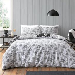 GAVENO CAVAILIA Jedda Printed Duvet Cover in Grey - Size: King - thumbnail 2