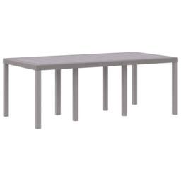 Berkfield Home 9 Piece Garden Dining Set with Cushions Light Grey Poly Rattan - thumbnail 5