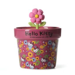 Hello Kitty Spring Candle Pot - Rose & Cherry Blossom Scent, Reusable in Purple - Size: Medium - thumbnail 6