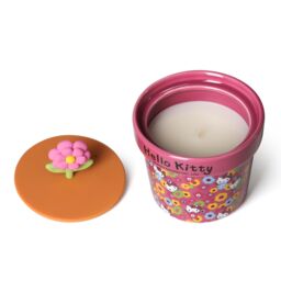 Hello Kitty Spring Candle Pot - Rose & Cherry Blossom Scent, Reusable in Purple - Size: Medium - thumbnail 3
