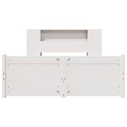 Berkfield Home Bookcase Bed without Mattress White 140x190cm Solid Wood Pine - Size: 140x190 cm - thumbnail 4