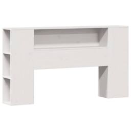 Berkfield Home Bookcase Bed without Mattress White 140x190cm Solid Wood Pine - Size: 140x190 cm - thumbnail 7