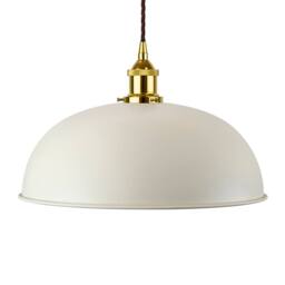 SE Home Clay White Worcester Pendant Light - Gold - Brown Twisted