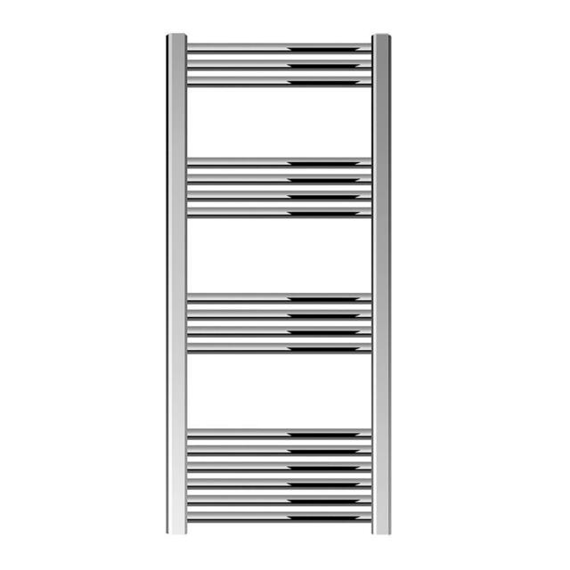 Balterley Straight Heated Towel Rail Radiator, 344W, 500 x 1100mm, Chrome in Silver