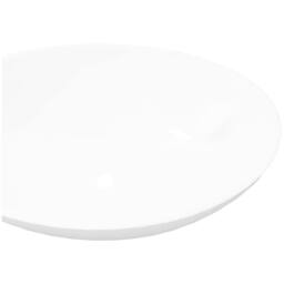 Berkfield Home Luxury Ceramic Basin Oval-shaped Sink White 40 x 33 cm - thumbnail 4